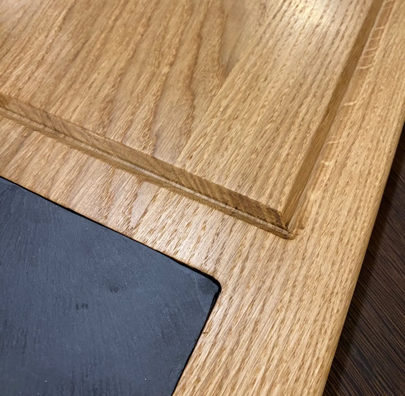 XLAB Design tagliere legno ardesia 60x38x4 cm vassoio