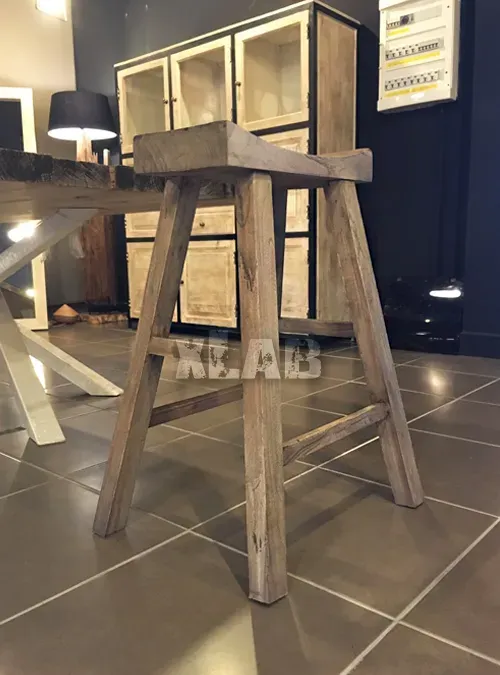 XLAB Design Barry sgabello alto legno massello