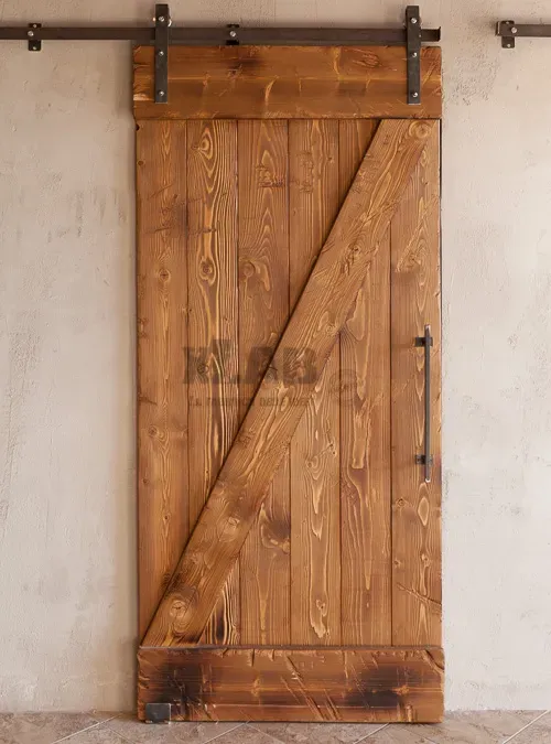 XLAB Design Cloud porta scorrevole legno rustico effetto bruciato