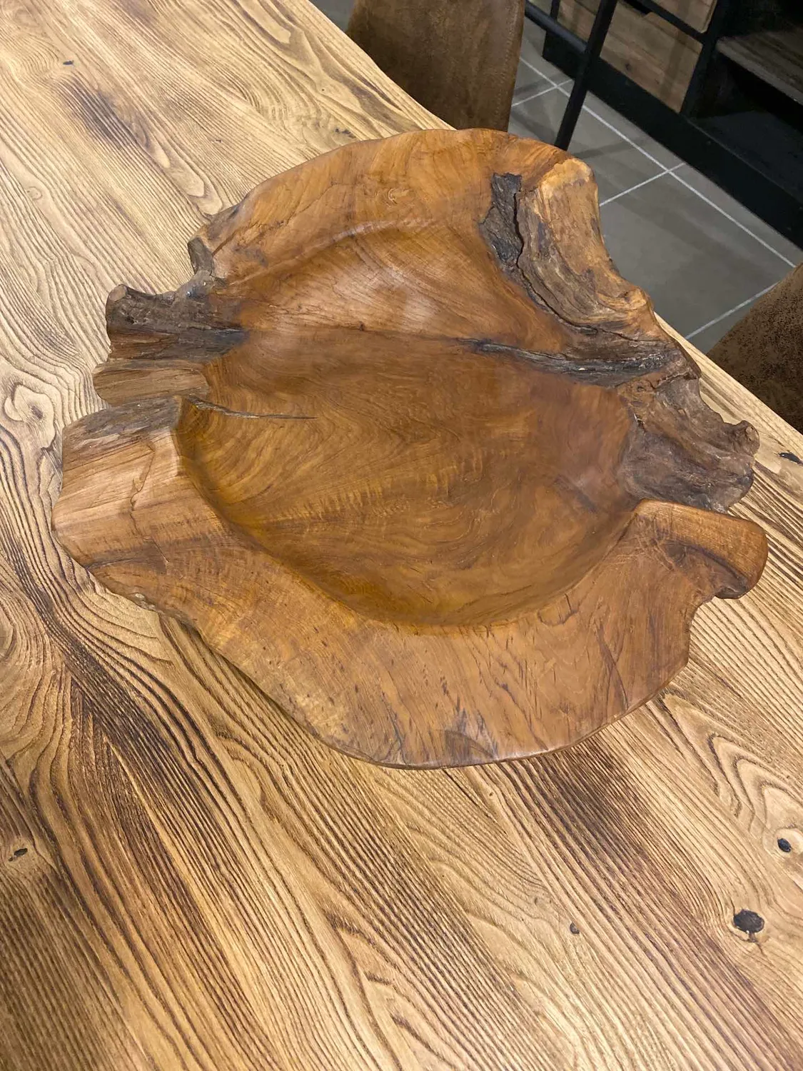 XLAB Adeano vassoio centrotavola teak radice naturale