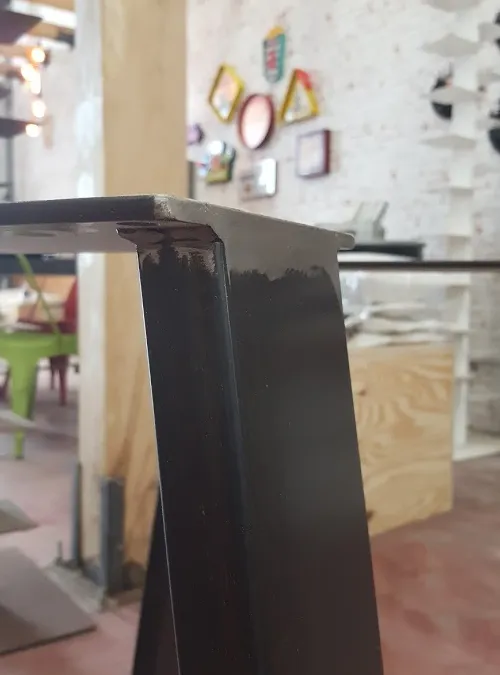XLAB Design Harbour Bridge gambe tavolo ferro nero 100x30