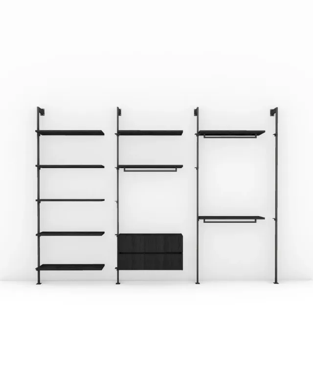 XLAB Design 360 cabina armadio senza ante componibile modulare