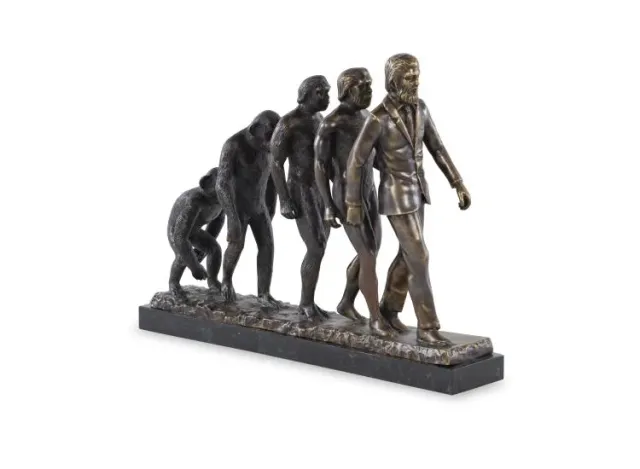 Maitland Smith Evolution scultura decorativa ottone e pietra