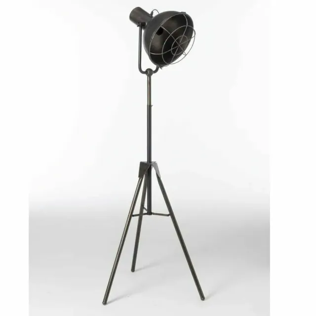 XLAB Design lampada da terra treppiede ferro regolabile stile industriale