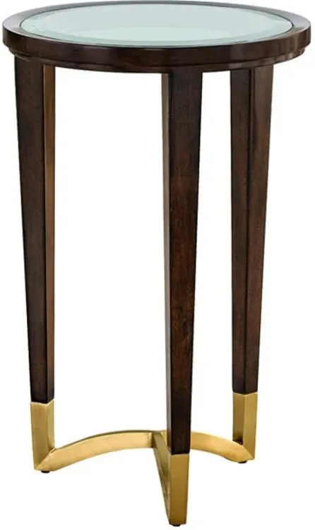Maitland Smith Lyric tavolino ottone 61,6 cm