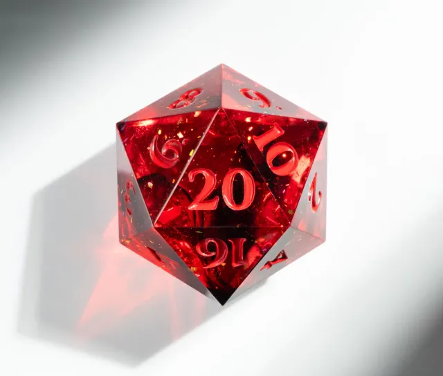 Wyrmwood Heartspark Dadi Resina 7 Pezzi da Gioco di Ruolo