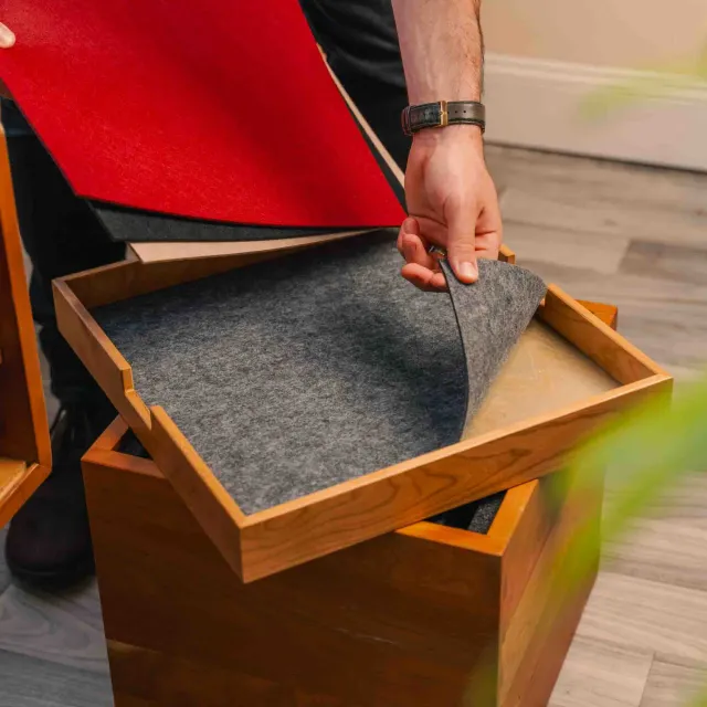 Wyrmwood Gaming Topper Block Tray vassoio feltro rolling