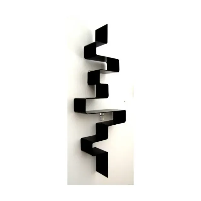 XLAB Design Electro mensola plexiglass nero 45 cm
