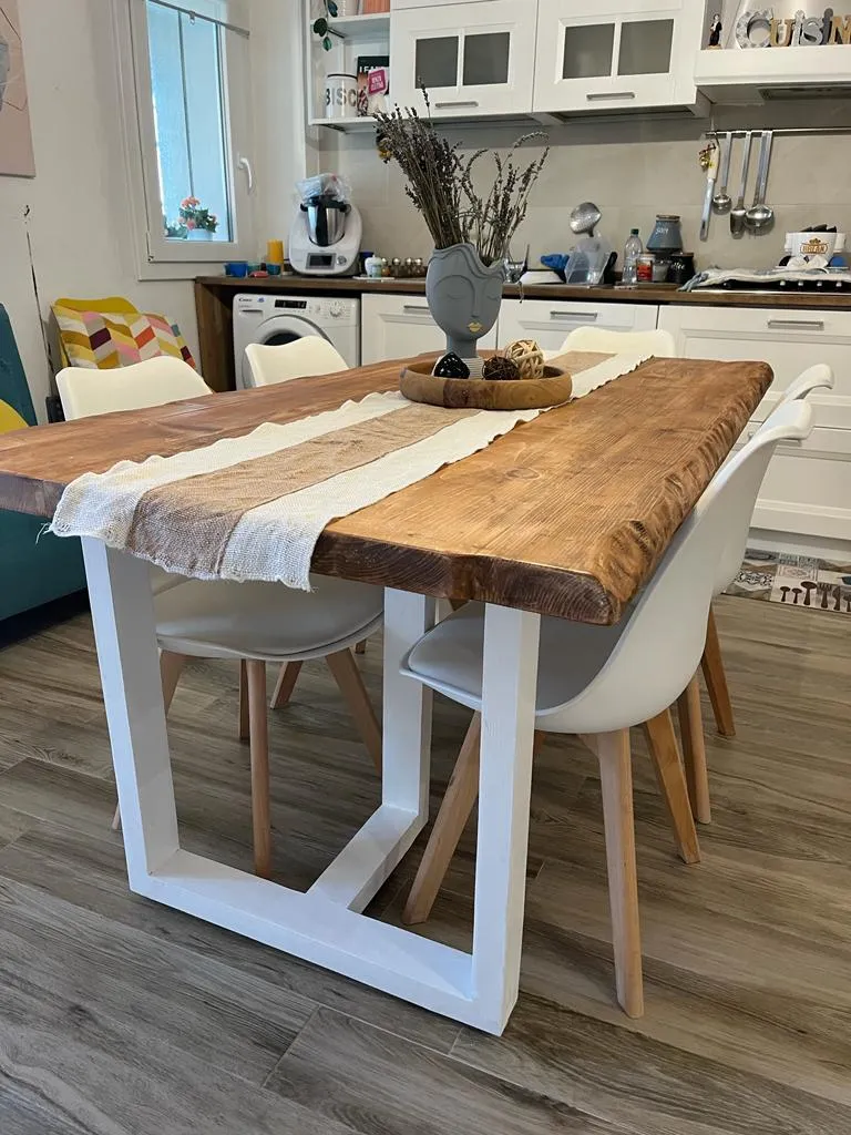 Sicily Wood Maker tavolo componibile pitch pine 50mm su misura