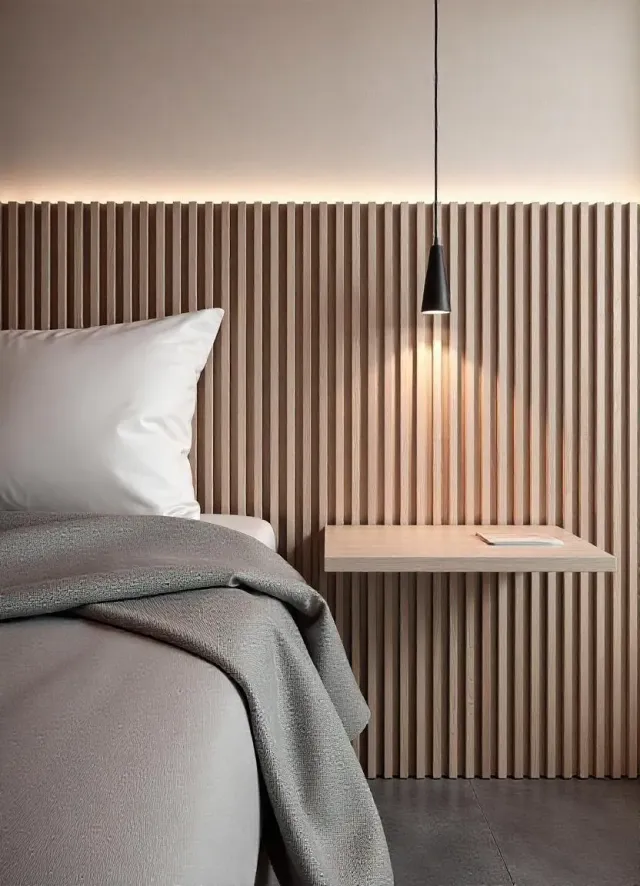 XLAB testiera letto matrimoniale legno rovere 250x80