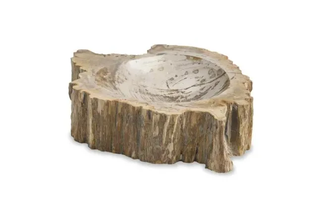 Maitland Smith Brown Petrified ciotola legno 30 cm
