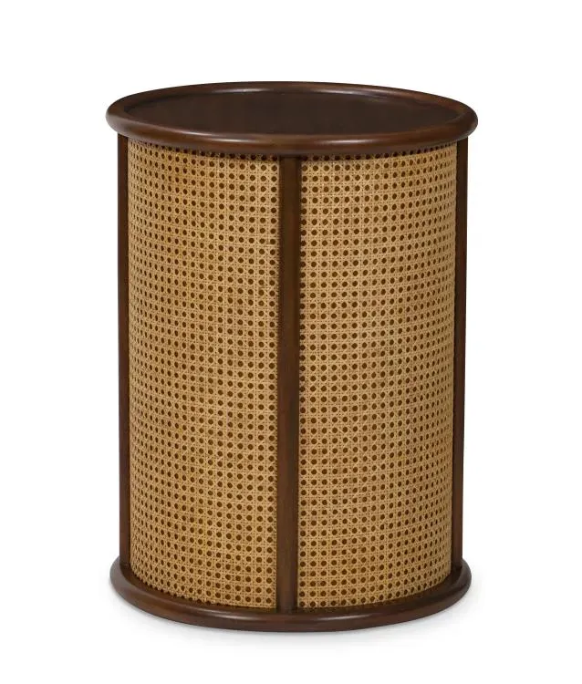 Maitland Smith Izzy tavolino rattan rotondo 45,7 cm