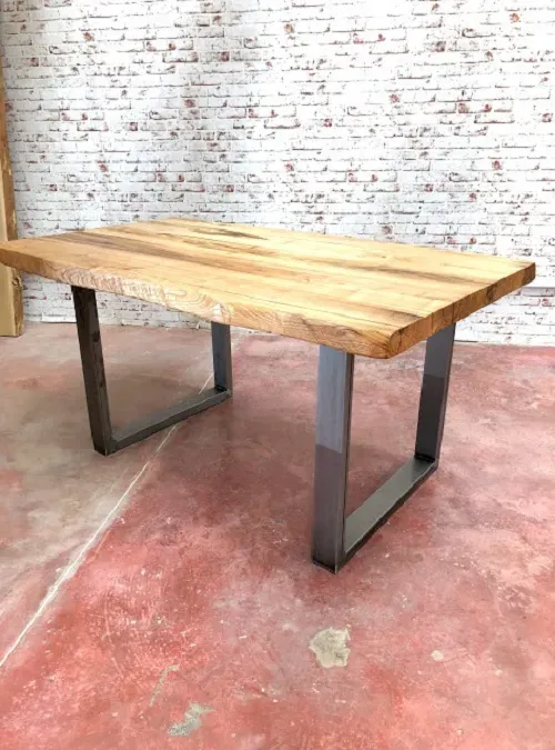 XLAB Design Nathan tavolo cucina legno massello grezzo