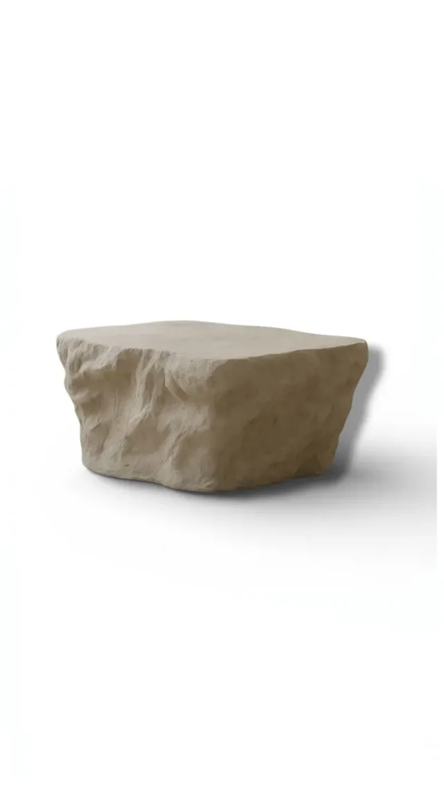 XLAB Design Robert tavolino salotto effetto roccia pezzo unico