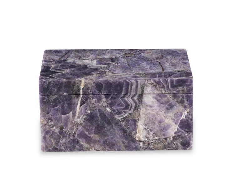 Maitland Smith Large Amethyst scatola decorativa ametista