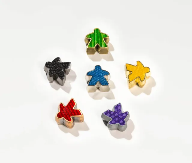 Wyrmwood Deluxe Metal Meeples pedine metallo 8 pezzi