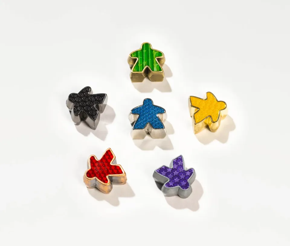 Wyrmwood Deluxe Metal Meeples pedine metallo 8 pezzi