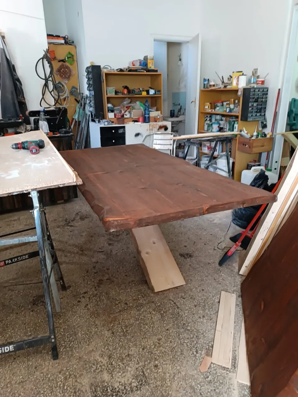 Sicily Wood Maker Unico tavolo massello 200x90x5 incrocio