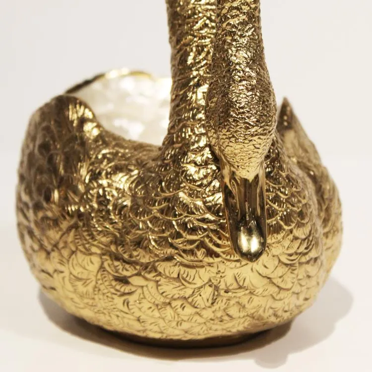 Maitland Smith Swan ciotola ottone conchiglia