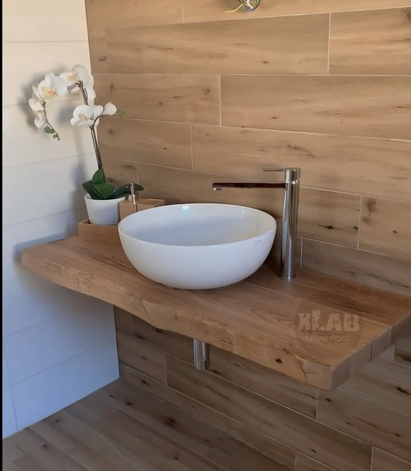 XLAB Design Marty mensola bagno castagno Old Wood