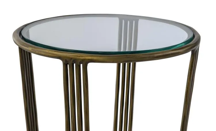 Maitland Smith Mason Side Table tavolino compatto legno