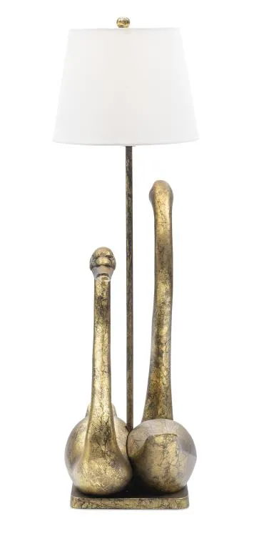 Maitland Smith Swan lampada da tavolo cigni
