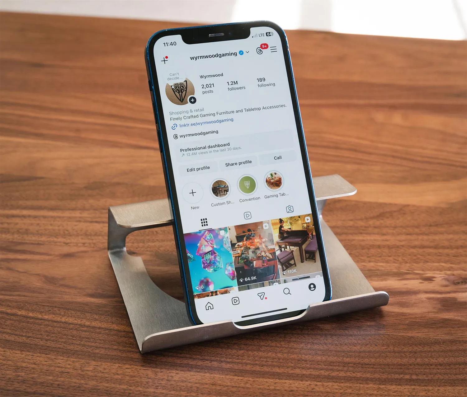 Wyrmwood Phone Holder supporto telefono acciaio