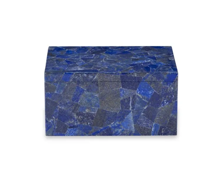 Maitland Smith Large Lapis scatola lapislazzuli grande blu