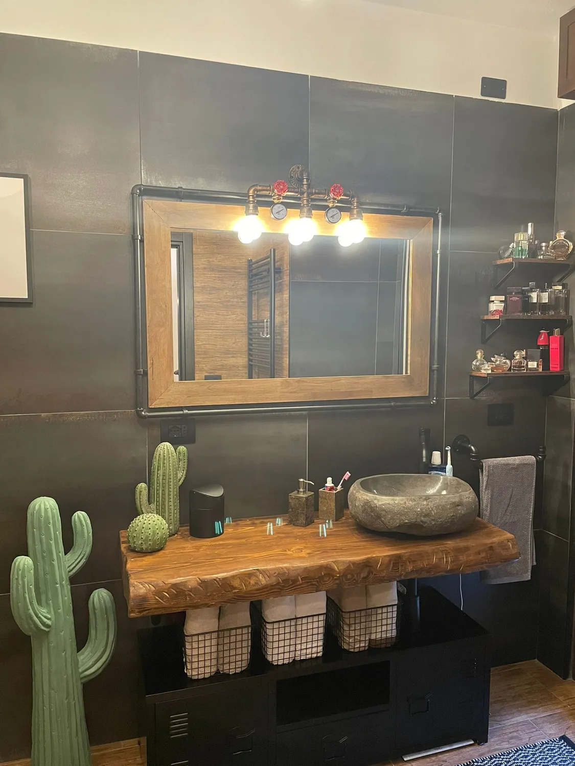 Sicily Wood Maker Vanity Max mensola bagno spessore 10 cm