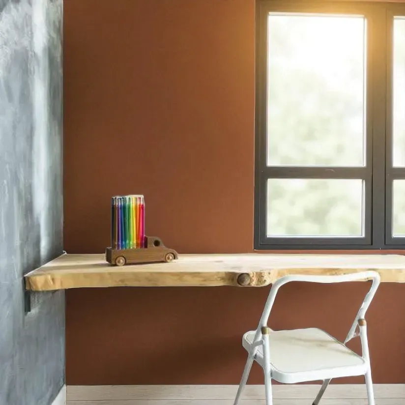 XLAB Design 150x60 scrivania sospesa castagno rustico