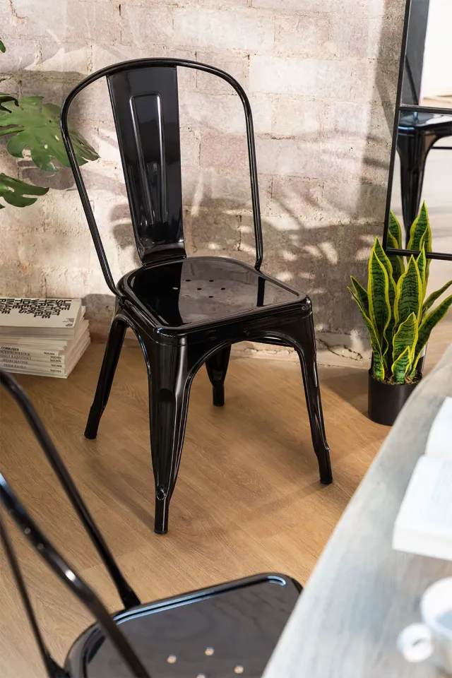 Sicily Wood Maker Nordic-Industrial sedie pack 4 pezzi