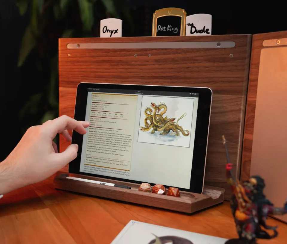 Wyrmwood DM Screen Tablet Tray vassoio magnetico tablet