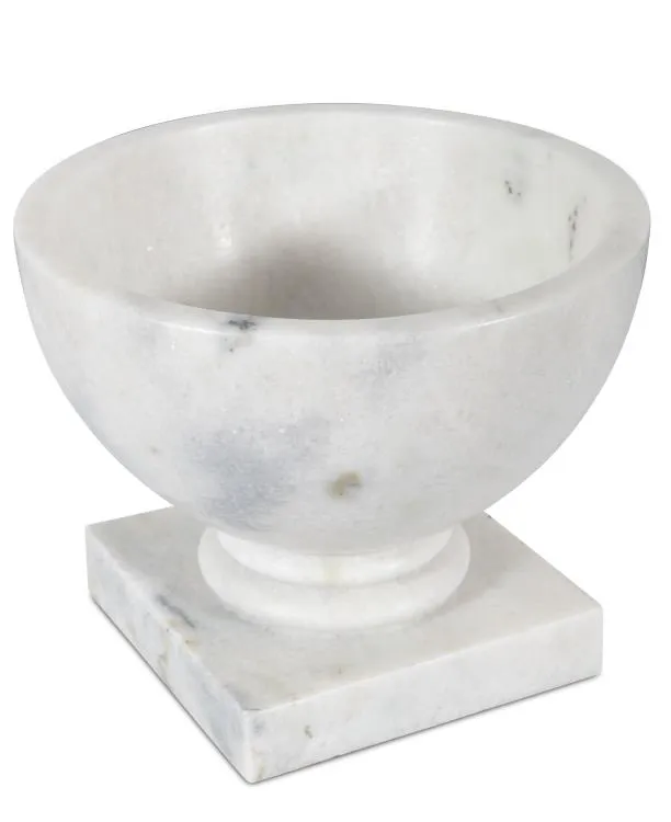 Maitland Smith Ambaji vaso marmo bianco classico