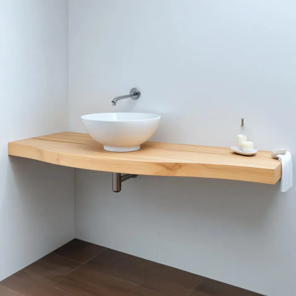 XLAB Design Castagno mensola bagno legno massello naturale