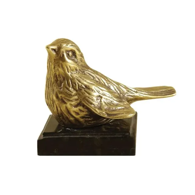 Maitland Smith Chirp fermacarte uccello ottone