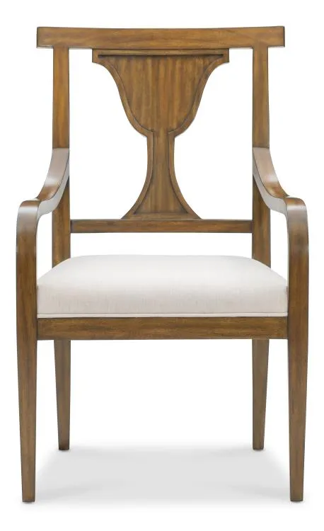 Maitland Smith Heppleford sedia pranzo mogano con braccioli