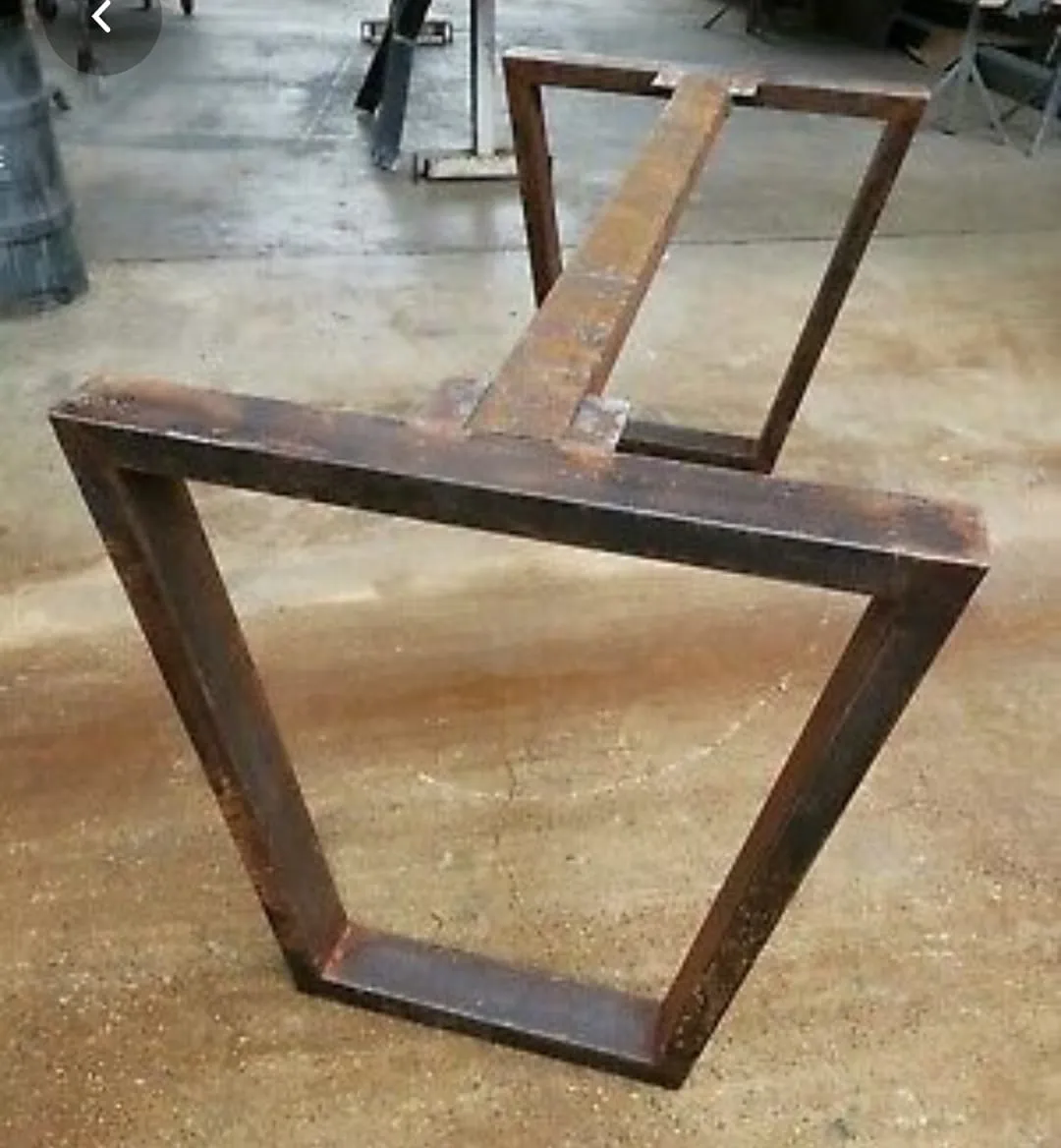 Sicily Wood Maker Max Line gambe tavolo in ferro