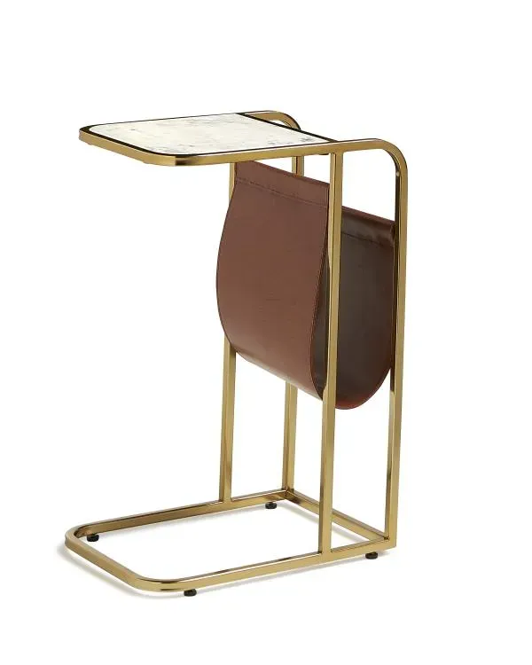 Maitland Smith Alaska Side Table tavolino marmo 41 cm