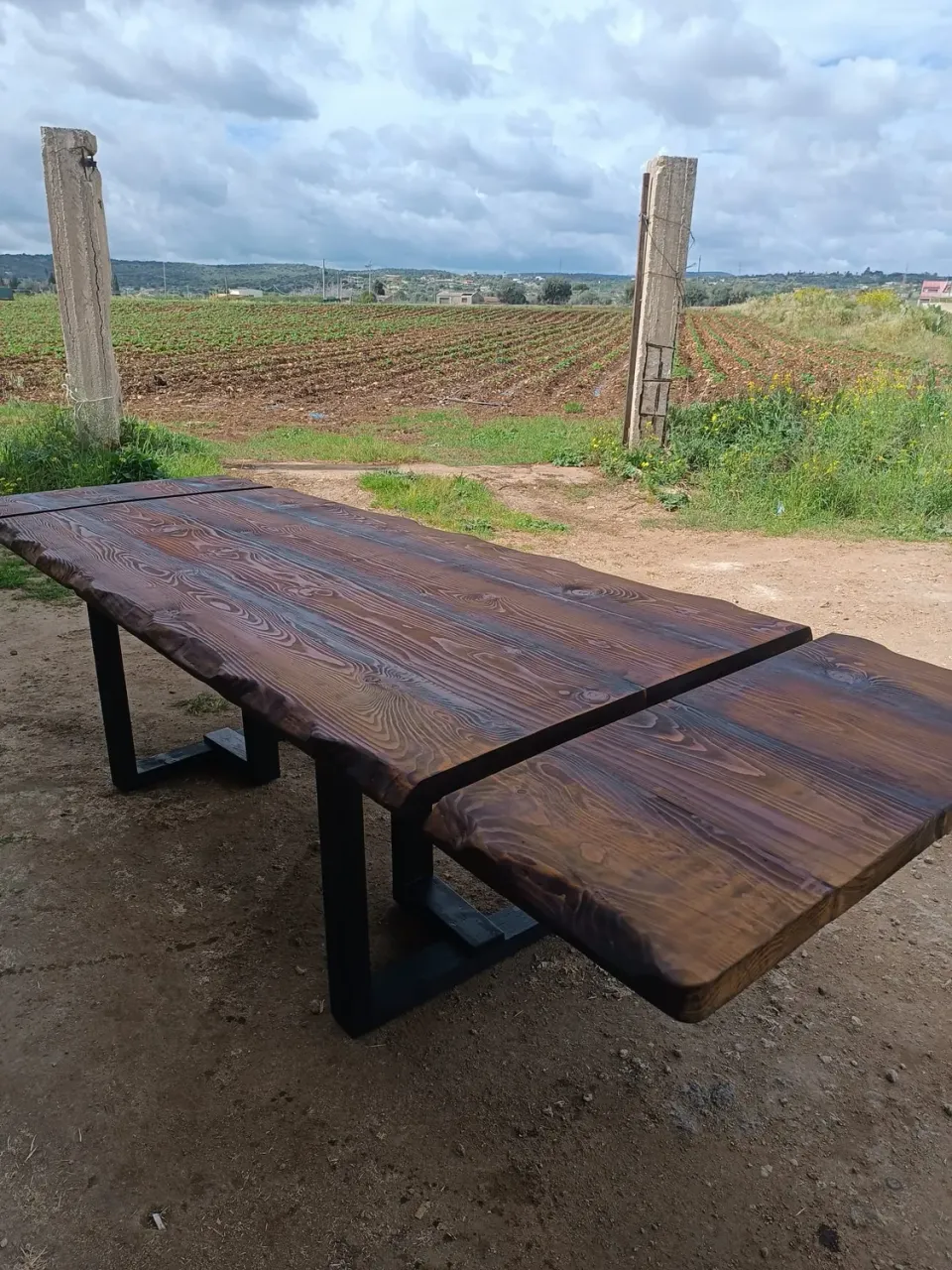 Sicily Wood Maker Larice 160 tavolo in larice massello 160 cm