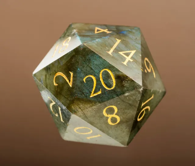 Wyrmwood Labradorite dadi da gioco pietra set 7 pezzi