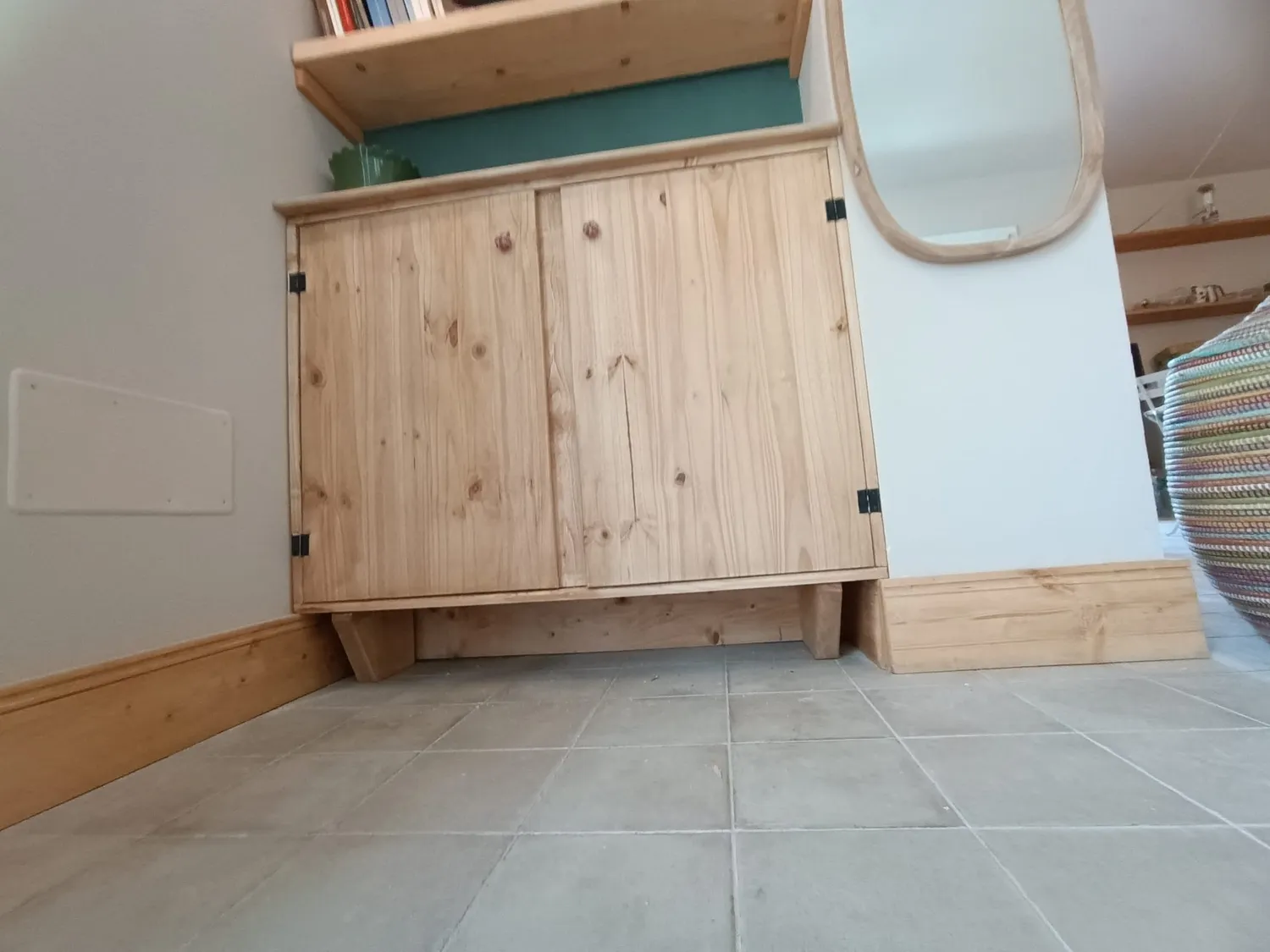 Sicily Wood Maker libreria 5 mensole 100x25 h240 legno massello