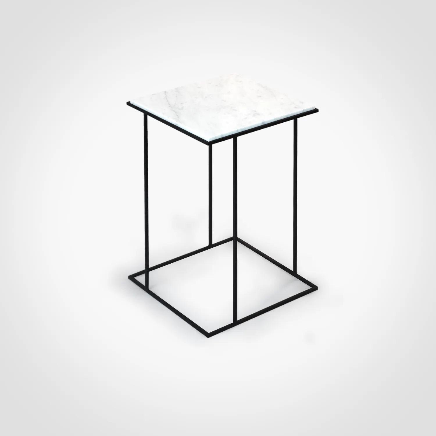Stilts FramE Tavolino Marmo Carrara 37x37
