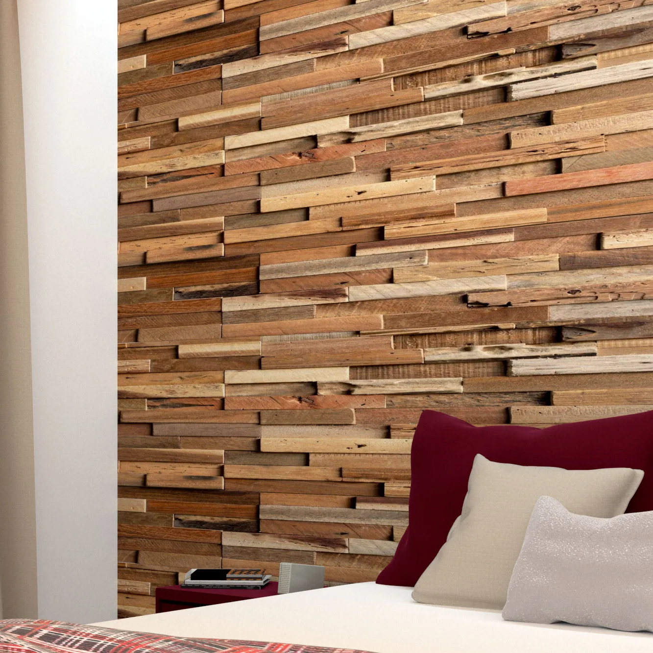 XLAB Design pannello parete legno recupero 100x100x4