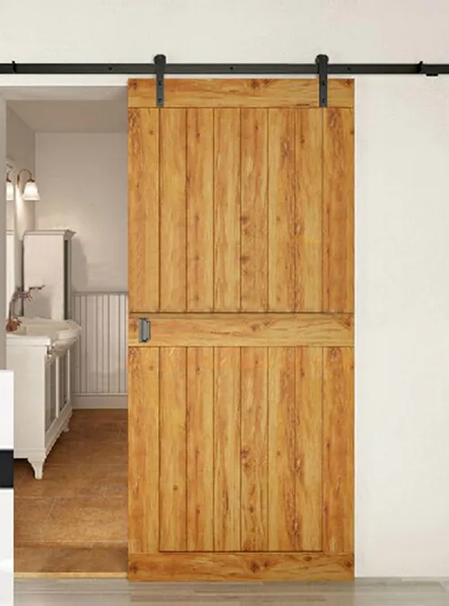 XLAB Design Polie porta scorrevole barn legno massello rovere