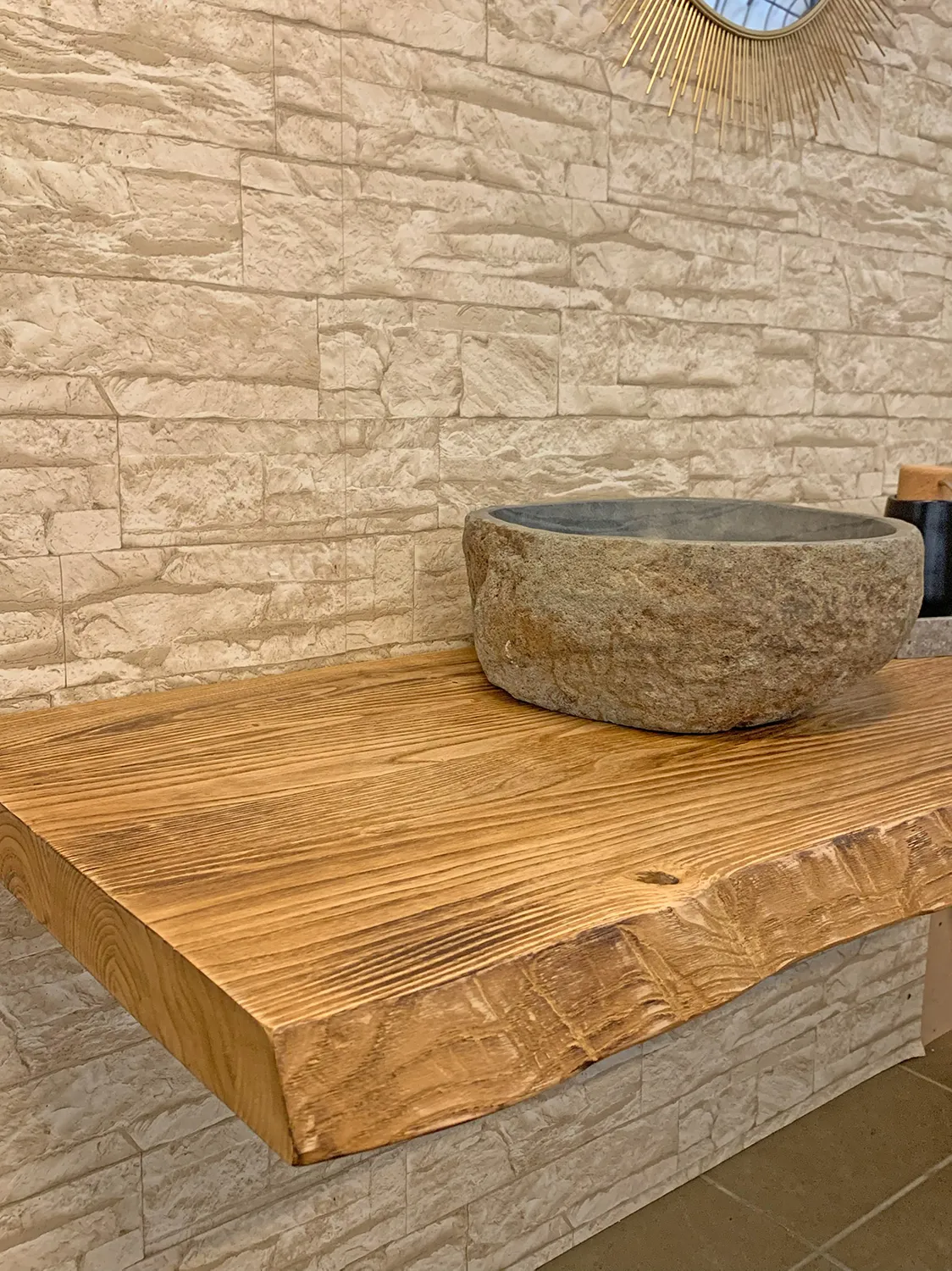 XLAB Design Old Wood mensola bagno legno rustico
