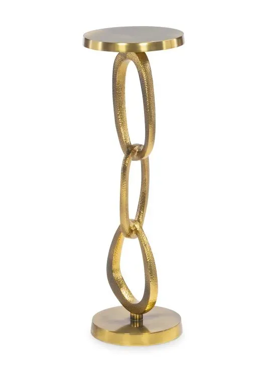 Maitland Smith Links tavolino ottone martellato 20 cm