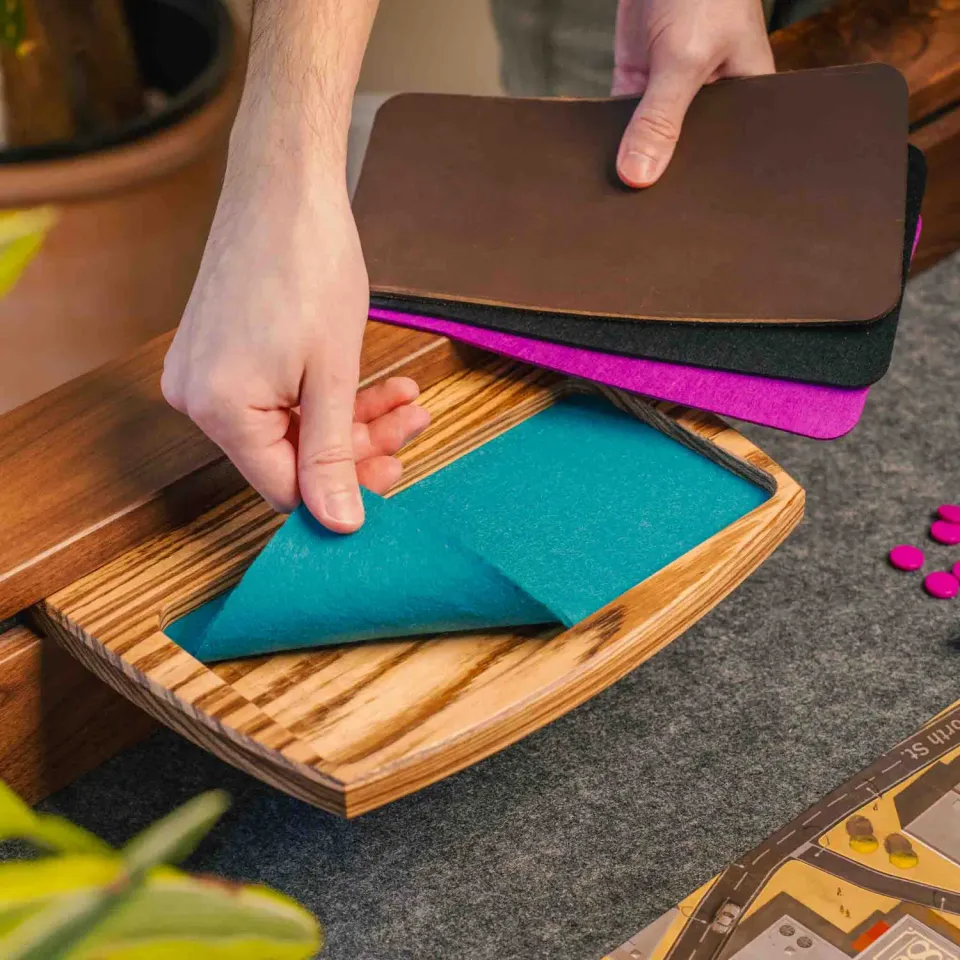 Wyrmwood Hobby Tray Inserto Interno Feltro Pelle
