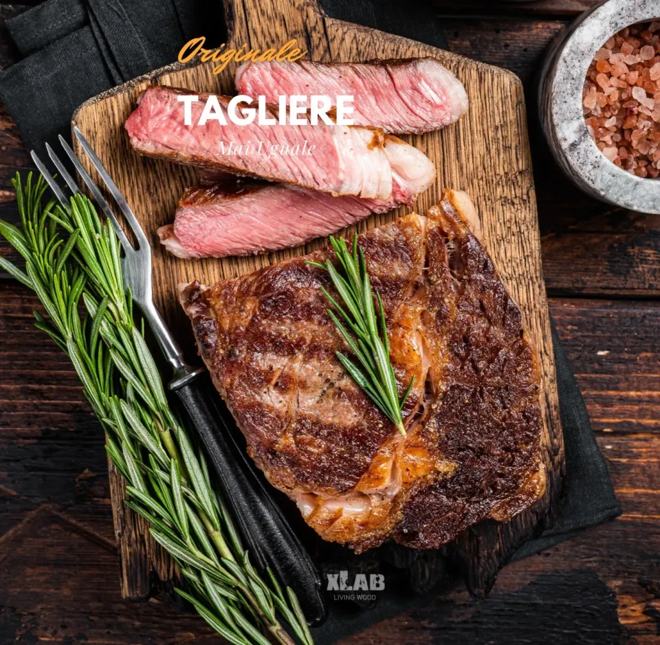 XLAB Design tagliere rovere rettangolare artigianale legno