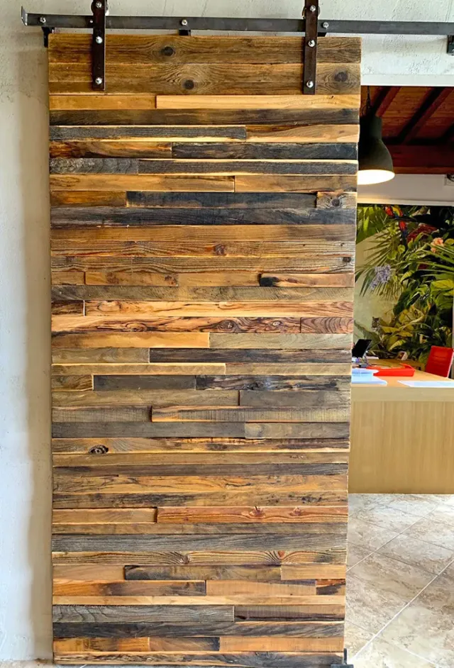 XLAB Design Fabius porta scorrevole legno recupero barn door