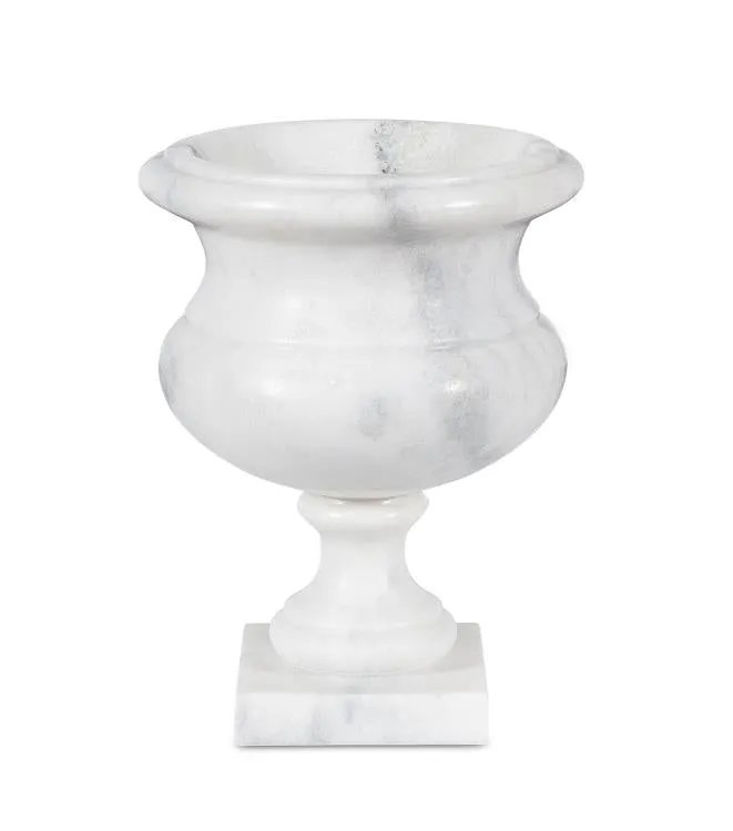 Maitland Smith Ambaji vaso marmo avorio 33 cm